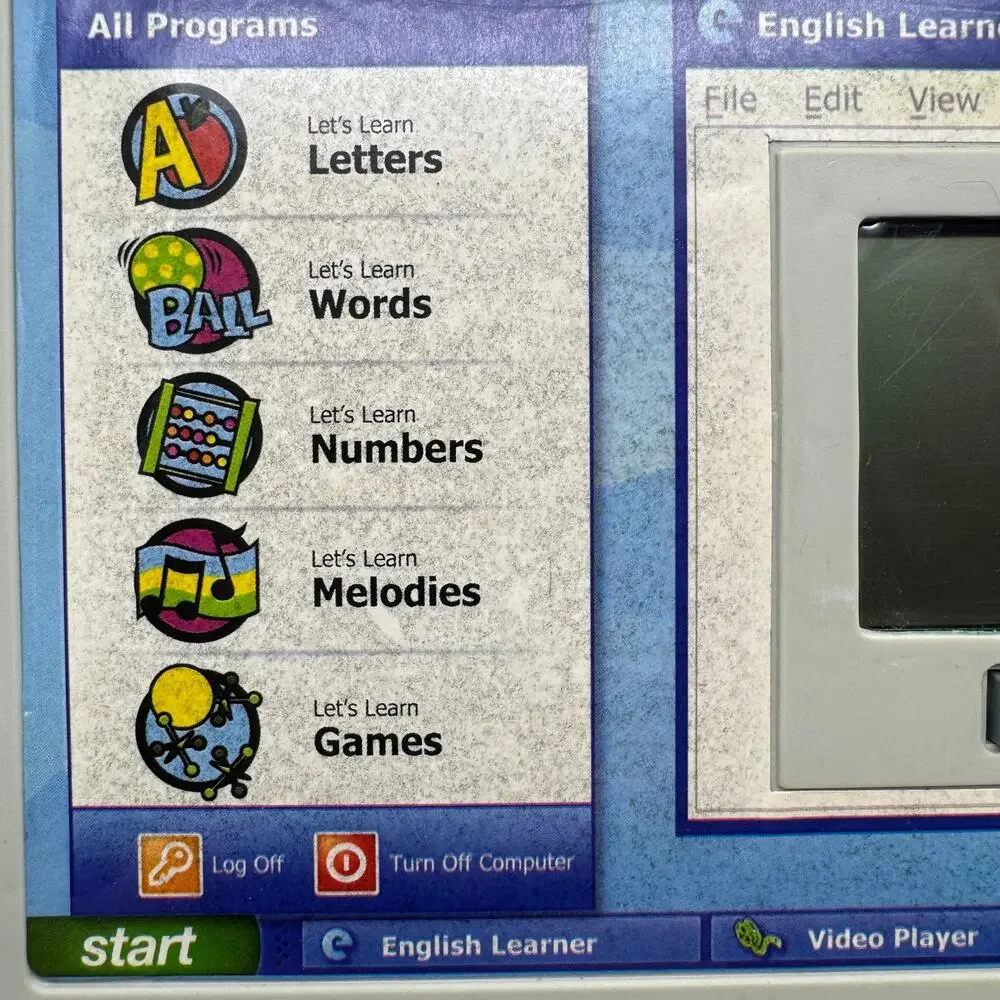 Vintage Giga Toy English Learner Laptop for Kids Tested Works
